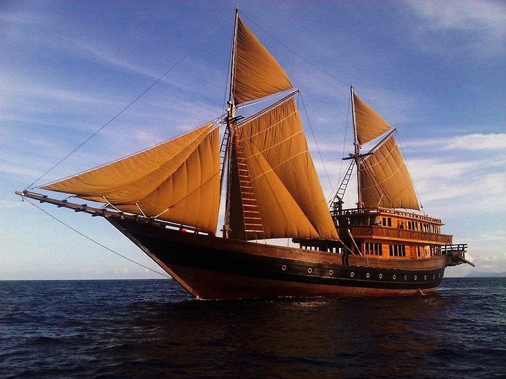 Phinisi sailboat