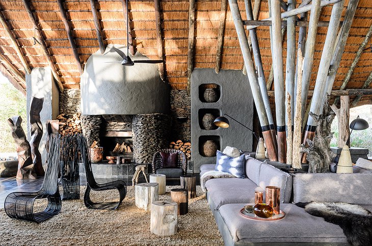 Singita Boulders Lodge lounge