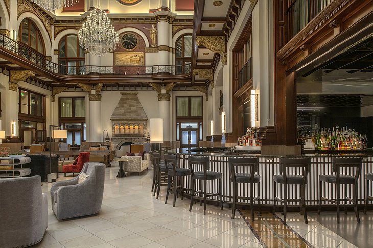 The Union Station Nashville Yards Hotel Grand Lobby Ergo Bar