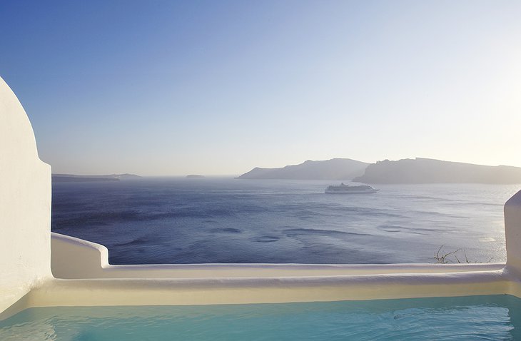 Honeymoon Suite veranda with sea panorama