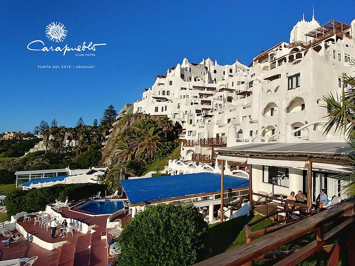 Club Hotel Casapueblo complex with pool