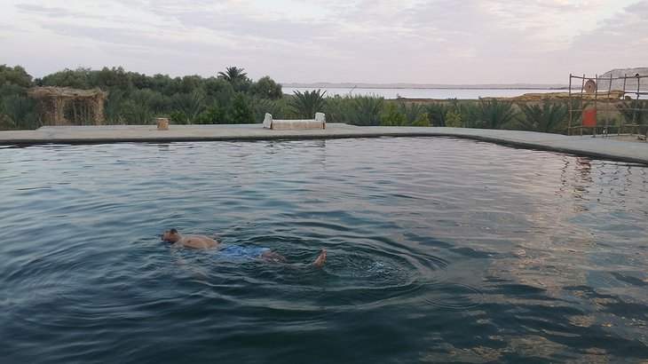 Underground-water filled pool at Talist Siwa