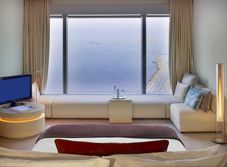 Sea view room at W Barcelona Hotel
