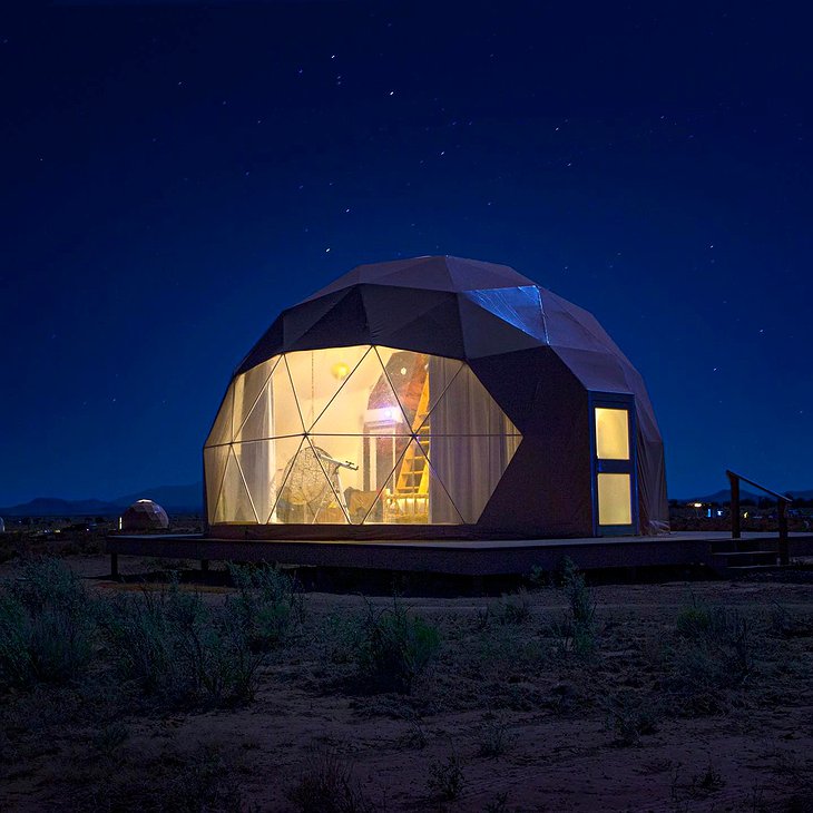 Clear Sky Resorts Dome At Night