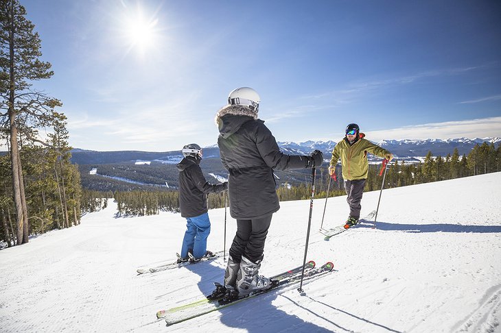 Skiing in the wilderness of Montana