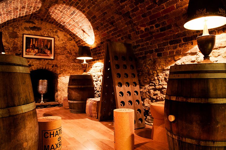Chateau Rhianfa wine cellar