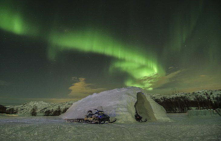 Snowmobile house