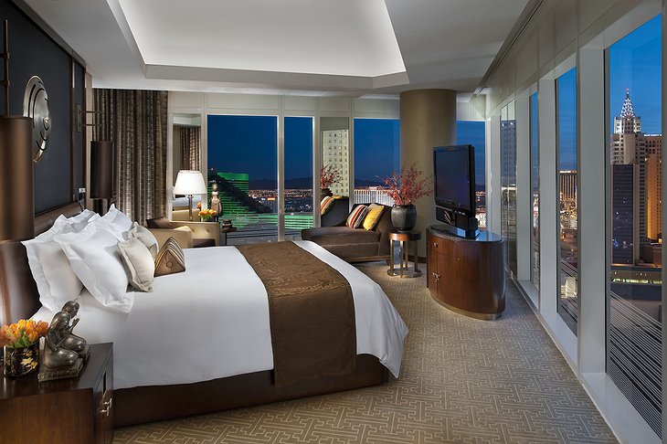 Mandarin Oriental Las Vegas Apex Suite bedroom