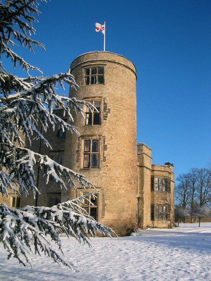 Walworth Castle in winter