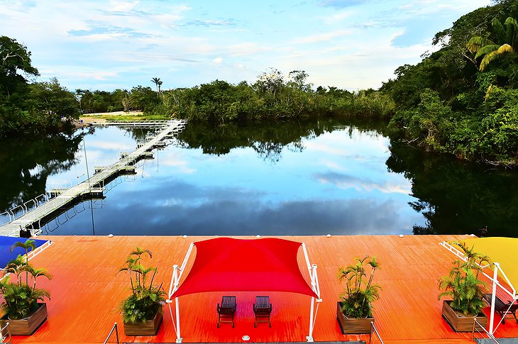 Amazon Jungle Palace river terrace