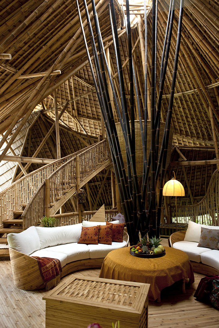 River House Black Bamboo Structural Poles