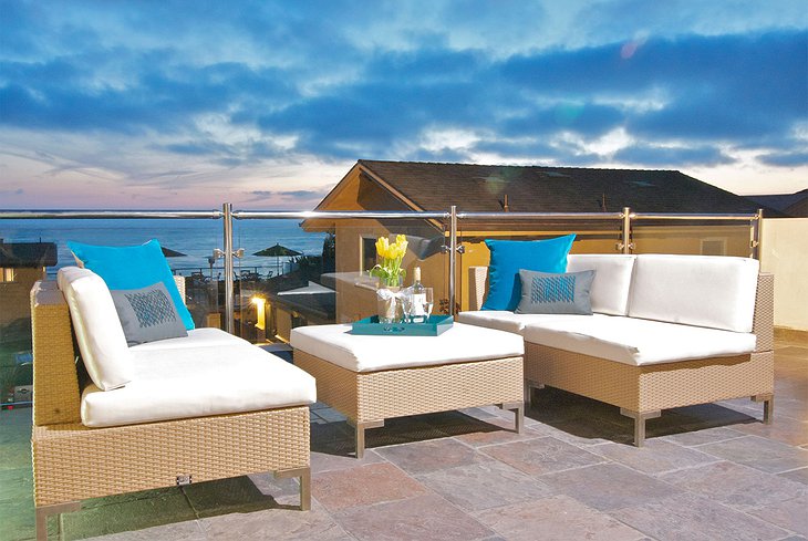 Terrace with ocean views