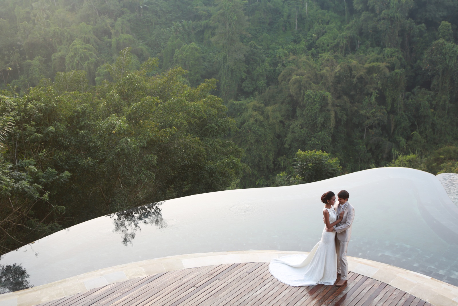 Hanging Gardens Ubud Split Level Infinity Pool With View Of The Veiled Jungle