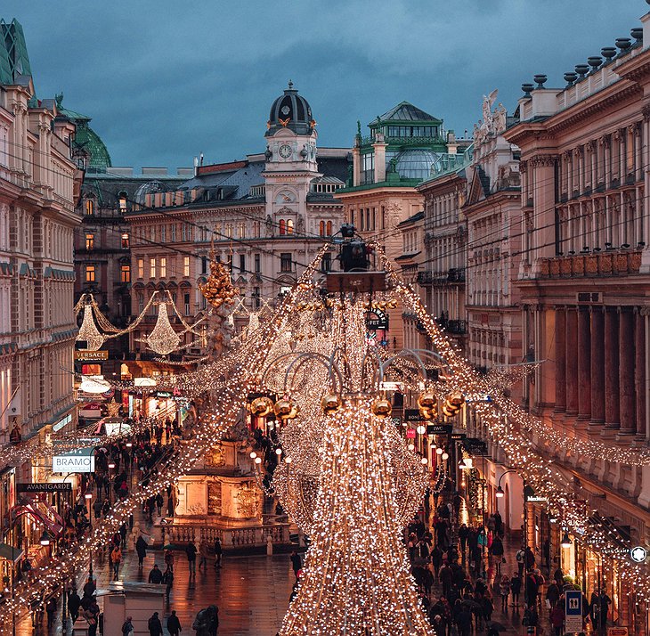 Christmas Market In Vienna, Austria