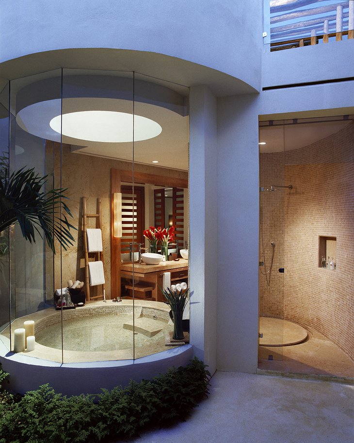 Rosewood Mayakoba suite bathroom