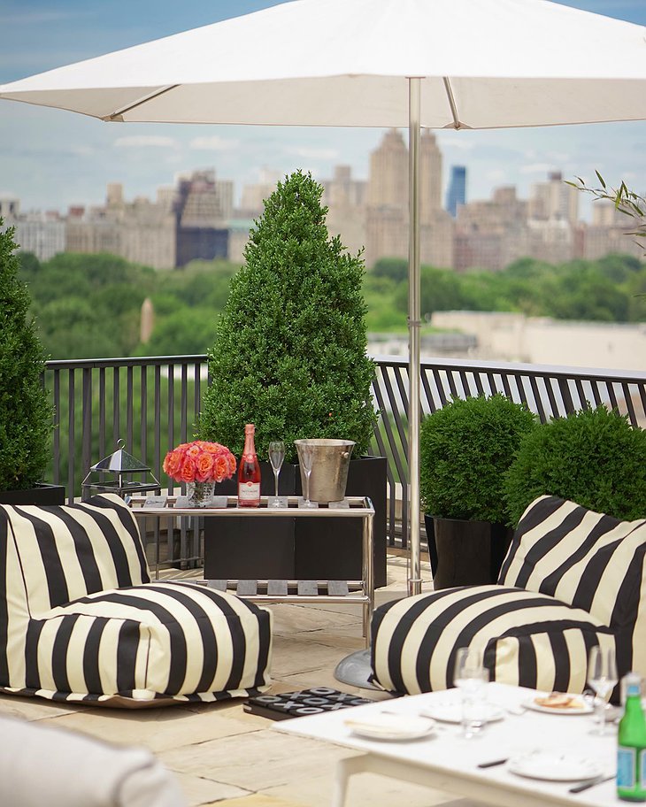 The Mark New York Hotel The Penthouse Suite Terrace Umbrella