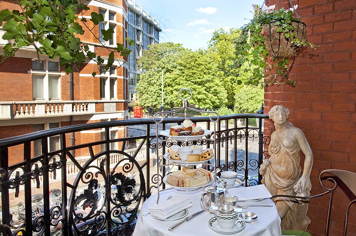 The Milestone Hotel balcony