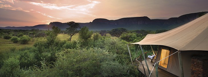 Marataba Safari Lodge tent aerial