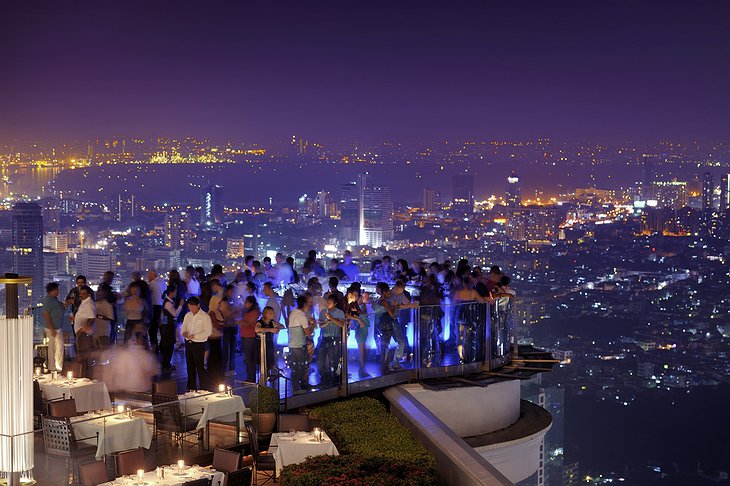 Sky Bar panorama on Bangkok
