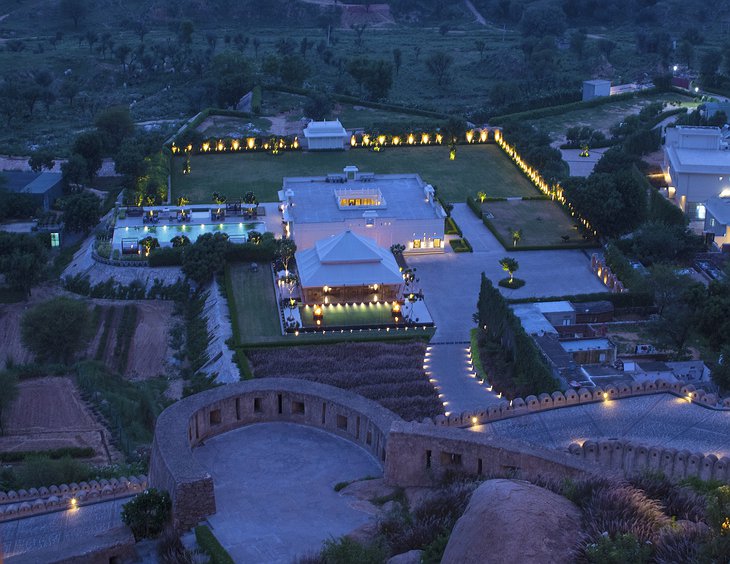 Alila Fort Bishangarh Gardens and Pool