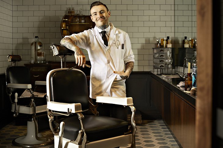 Barber of QT hotel Sydney