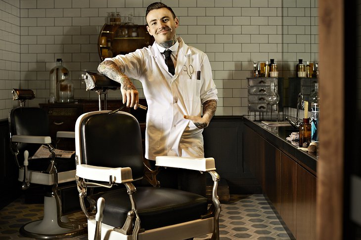 Barber of QT hotel Sydney