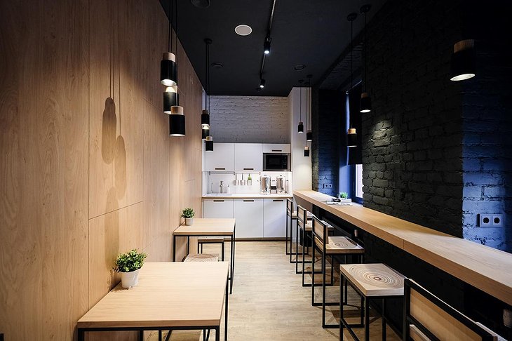 inBox Capsule Hotel kitchen