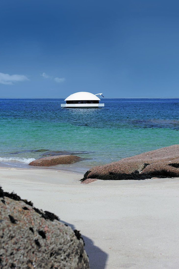 Anthenea Floating Pod In The Sea