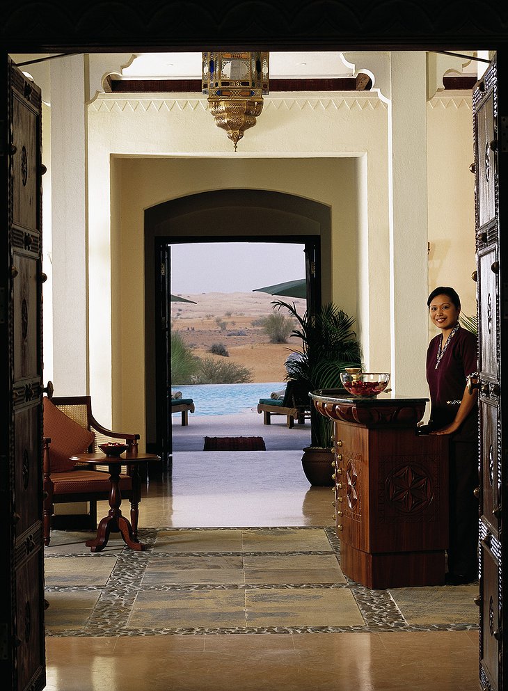 Al Maha Desert Resort reception