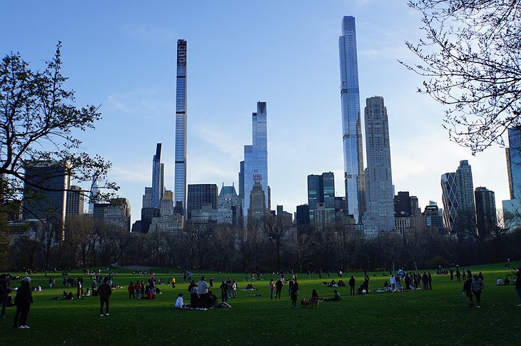 JW Marriott Essex House Hotel from Central Park's field