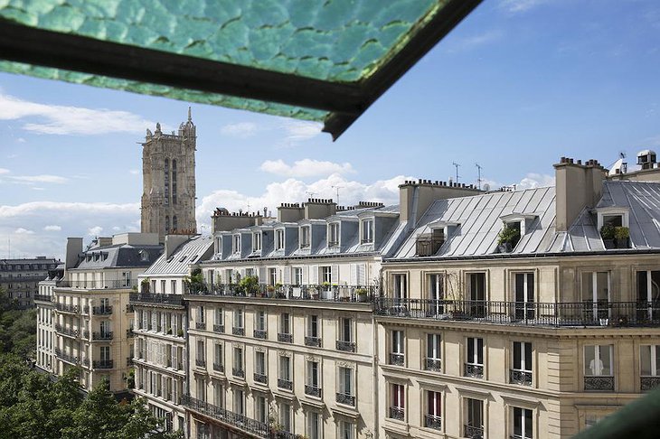 View on Paris from Hotel Saint Merry