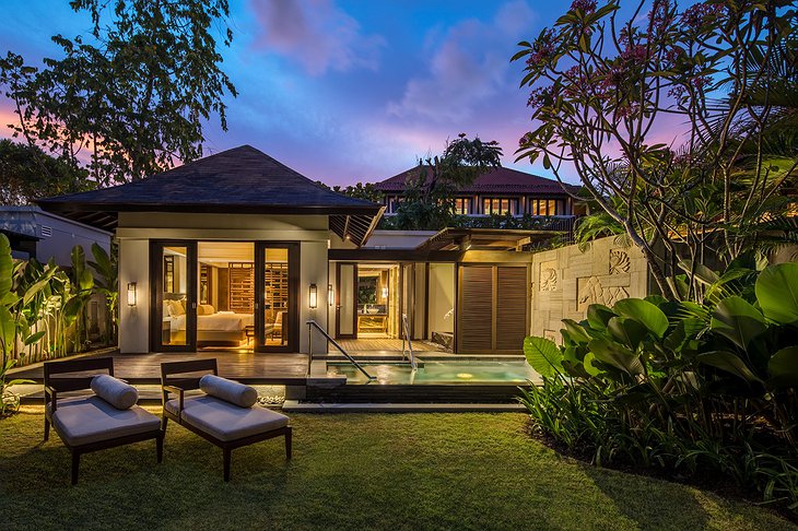 Conrad Bali pool villa exterior