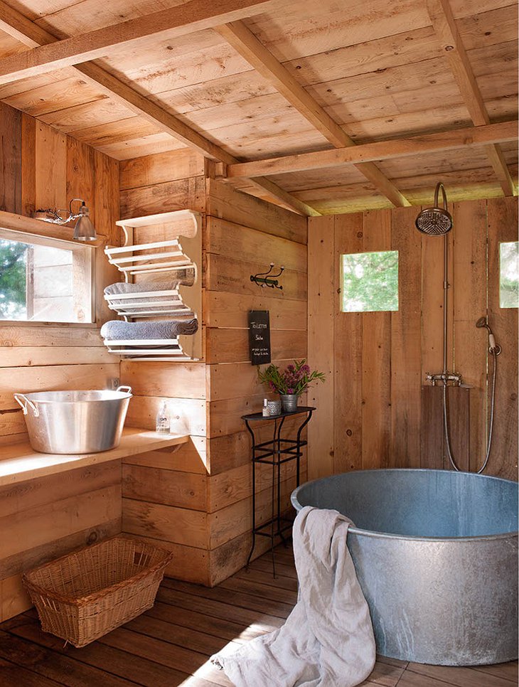 Graine & ficelle lodge bathroom