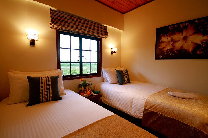 The Ark Kenya twin room