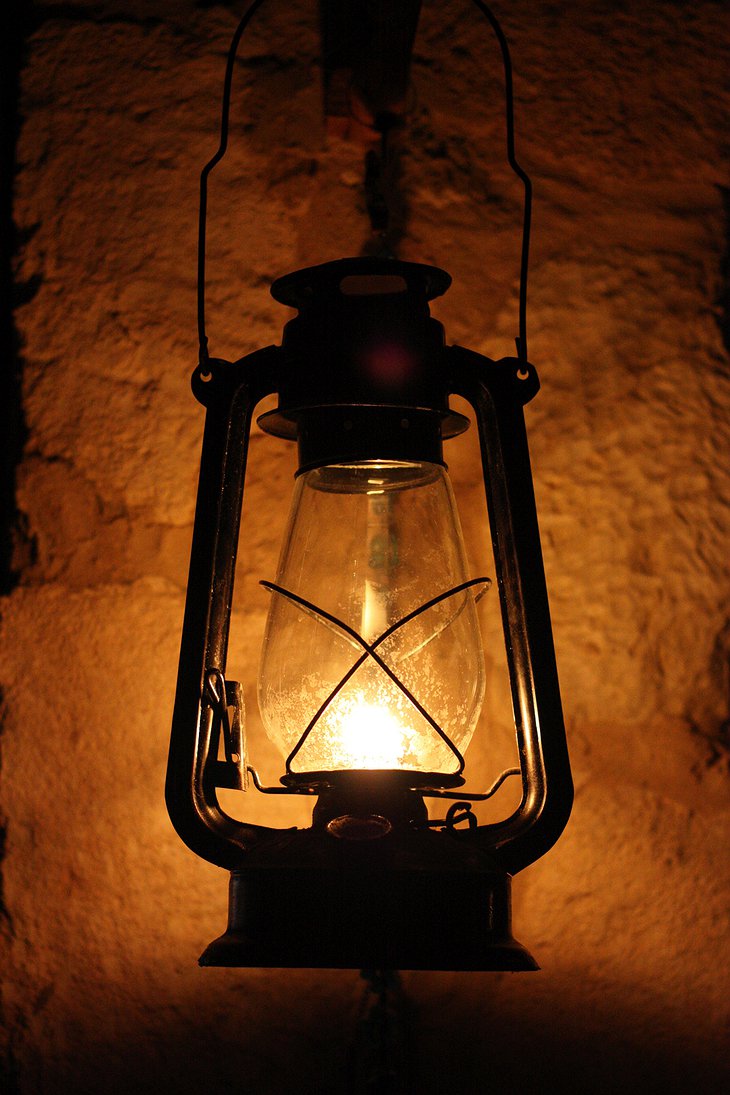 Gas lamp in the Sahara