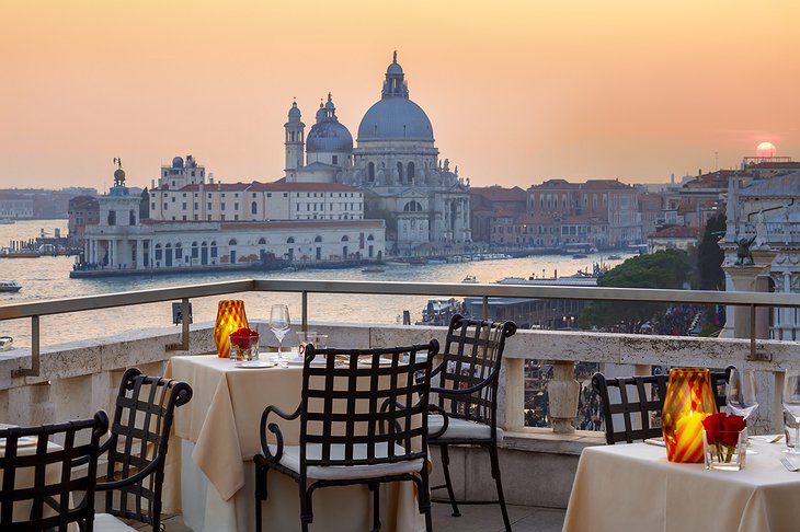 Restaurant Terrazza Danieli Terrace Romantic Table For Two