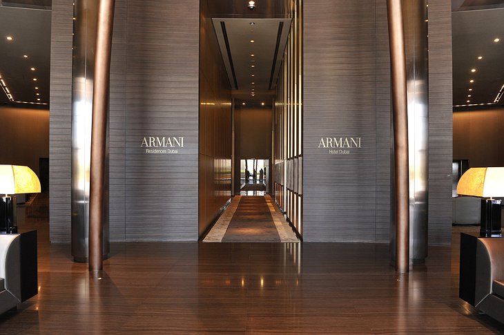 Armani Hotel entrance