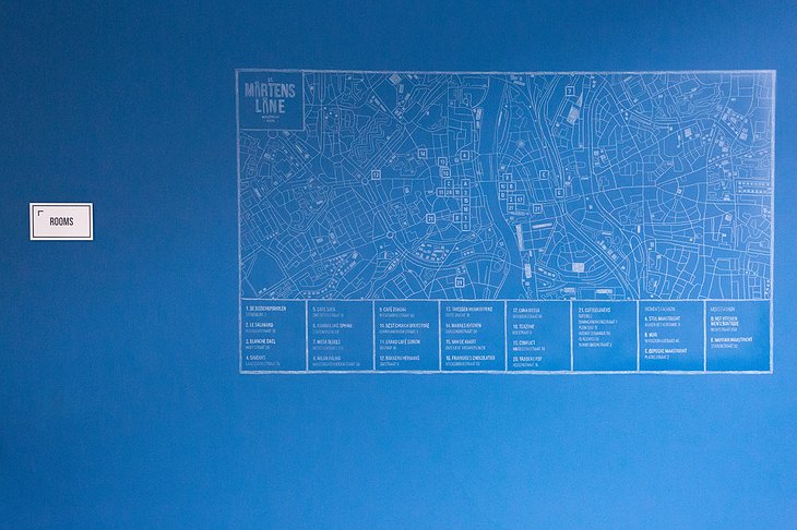 Hotel St. Martenslane Blue Map