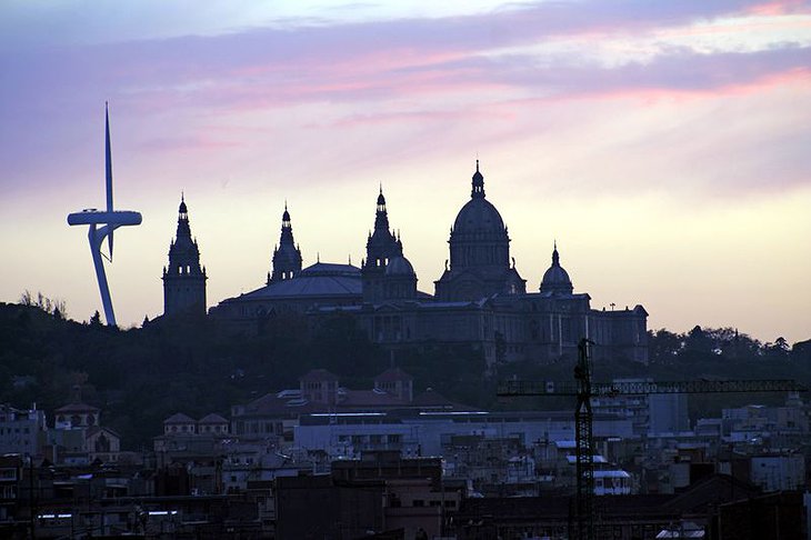 Barcelona view from the Hotel 1898