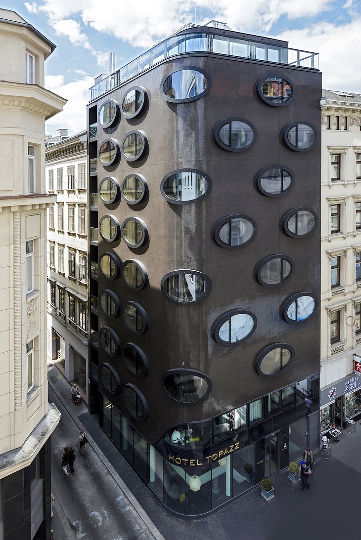 Strikingly creative hotel facade