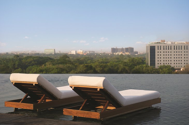 Hotel Park Hyatt Chennai Rooftop Pool Panorama