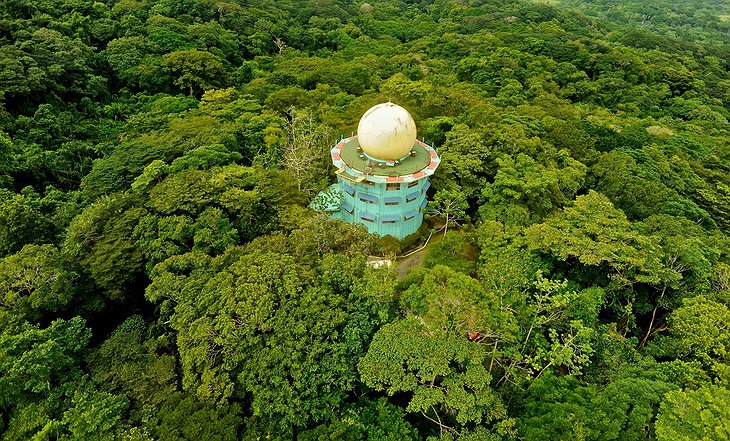 Canopy Tower from the air
