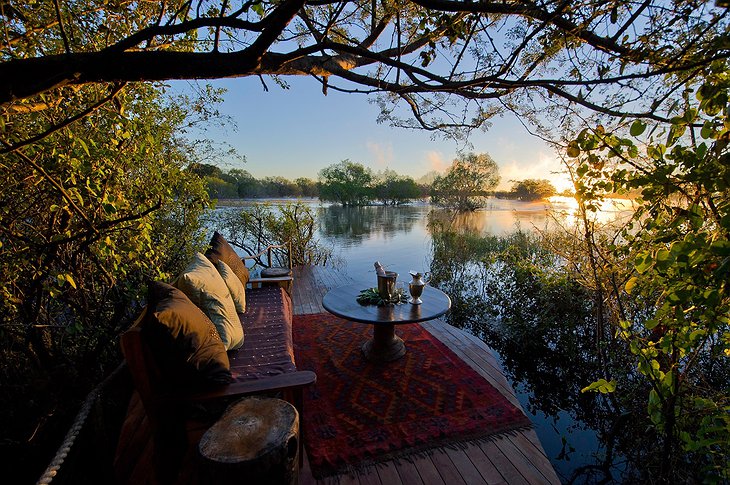 Tongabezi Lodge chill at the riverside