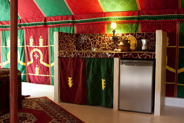 Refugio Marnes tent interior details
