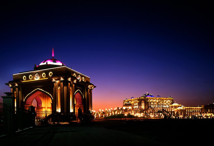 Emirates Palace at night