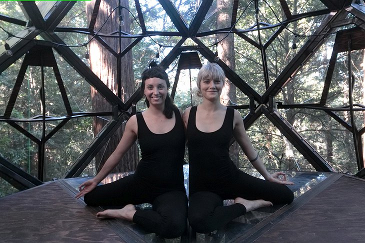 O2 Treehouse Two Girls Yoga