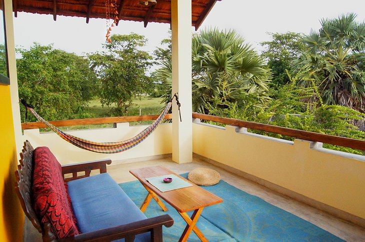Elephant Road Resort balcony with jungle views