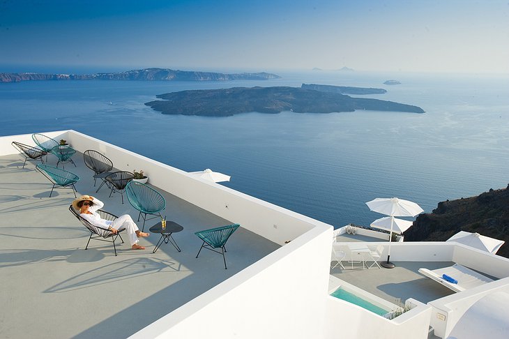 Grace Santorini rooftop terrace