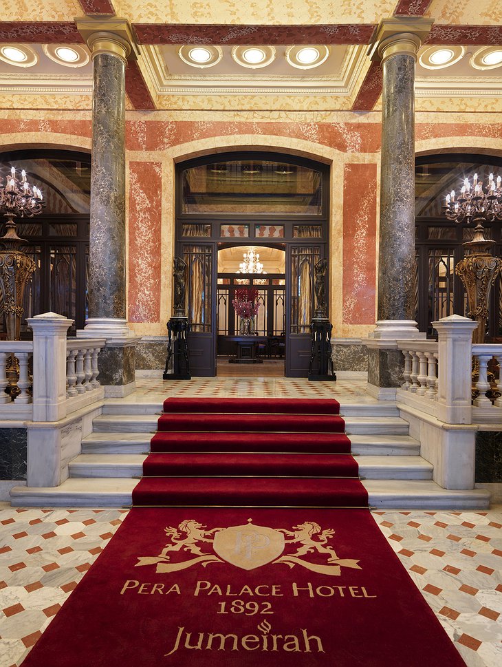 Pera Palace Hotel grand entrance