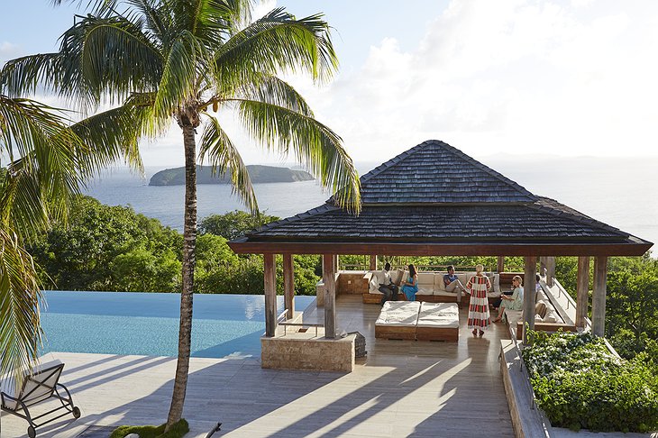 Mustique Island pool bar